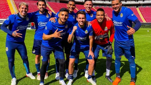 Los jugadores de Chivas para enfrentar a Mazatlán