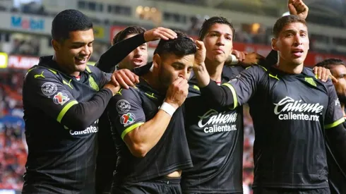 Chivas de Guadalajara en un partido ante Necaxa