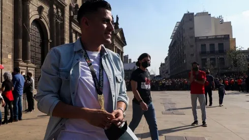 Aldo Rocha en la celebración del título de Atlas