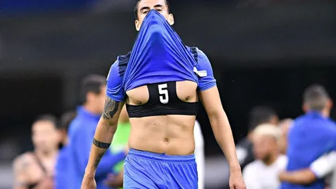 Alexis Peña en un partido con Cruz Azul