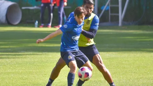 Miguel Ponce en un entrenamiento