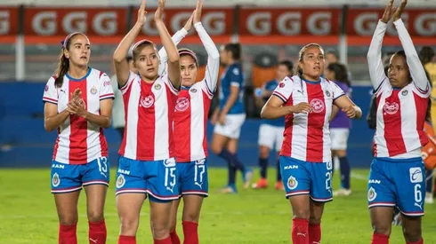 Chivas Femenil en un partido del Guardianes