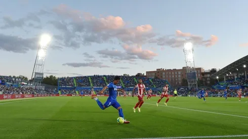 JJ Macías en un partido con el Getafe