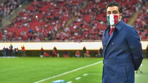 Michel Leaño en un partido con Chivas