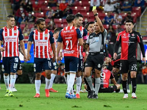 Discutida tarjeta roja para Mier y se va del Clásico Tapatío