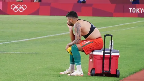 El desconsuelo de Alexis tras perder frente a Brasil