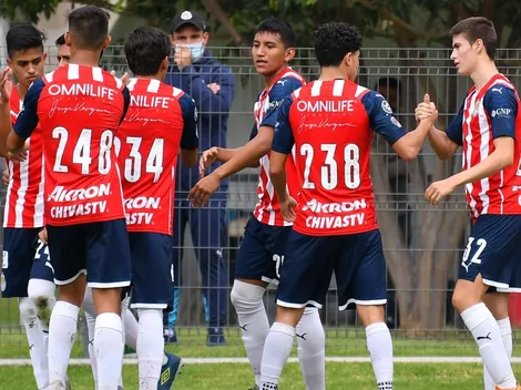 Chivas Sub-18 vapuleó a San Luis 6-0, pero la Sub-20 fue goleada