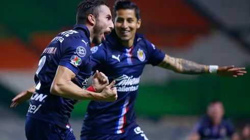 Mayorga marcó el tercer gol de Chivas.