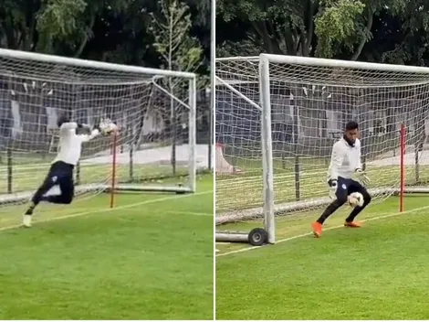 Gudiño y Toño, protagonistas del entrenamiento