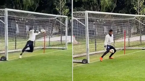 Gudiño y Toño, protagonistas del entrenamiento