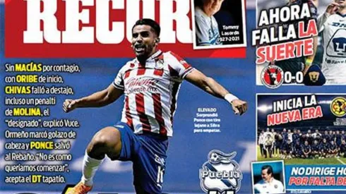 Miguel Ponce anotó el gol del empate en Puebla apenas inició la segunda parte