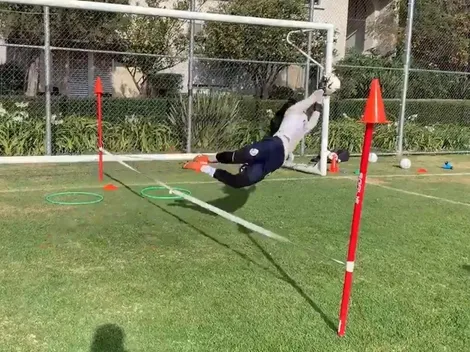 Blanca Felix atajó todas en el entrenamiento