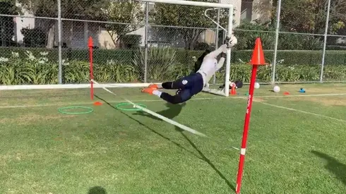 Blanca Felix atajó todas en el entrenamiento