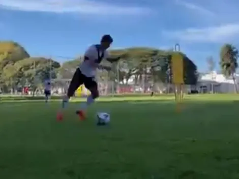 Diego Hernández se lleva todos los flashes en el entrenamiento