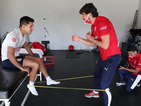 Chivas muestra los avances en la rehabilitación de Jesús Molina