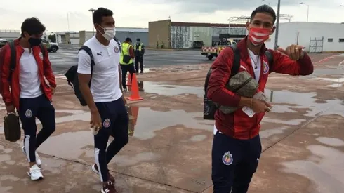 Los rojiblancos en su viaje a Ciudad de México.
