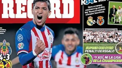 La portada más contundente la presentó este viernes la versión mexicana del diario Récord