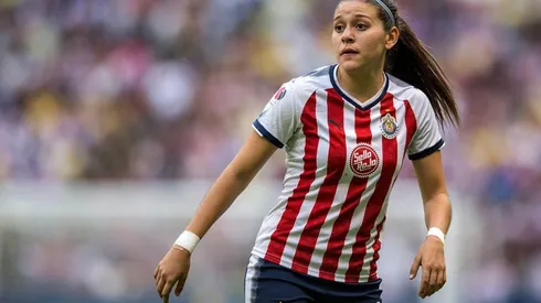 Palafox en un encuentro con Chivas Femenil