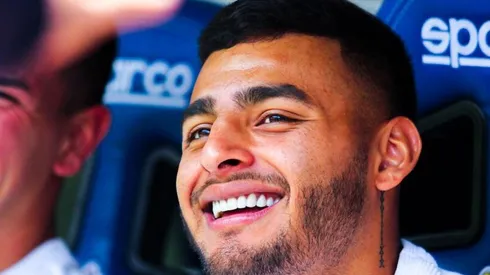 Vega le dio la bienvenida a Zaldívar en el entrenamiento.