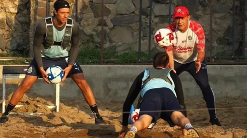 El Wacho ya trabaja con sus compañeros