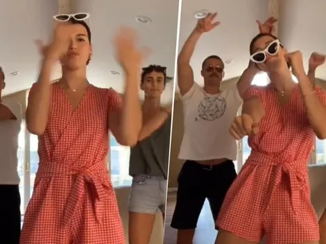 Matías Almeyda se lució bailando en video de Tik Tok publicado por su hija