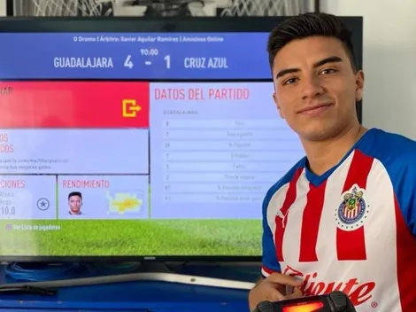 El efusivo festejo de Fernando Beltrán tras su gol en la eLiga MX