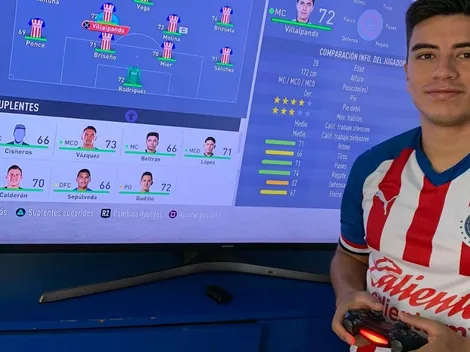 Los movimientos que hizo Beltrán en el once inicial de e-Chivas