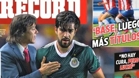 Chivas, en la portada de Récord por Almeyda y Pizarro