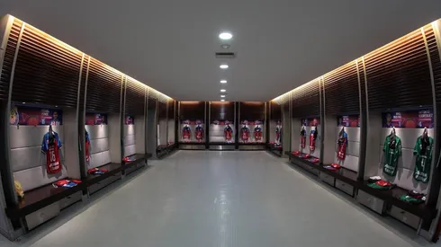 Así luce el vestidor local del Estadio Akron para el partido de esta noche
