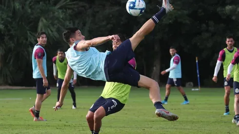 Mier reconoció que ha visto muy bien estos tres días de entrenamientos a su compañero Antuna