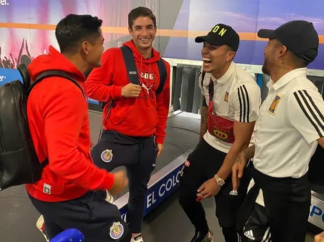 Jugadores de Chivas se encontraron con la plantilla de Tigres