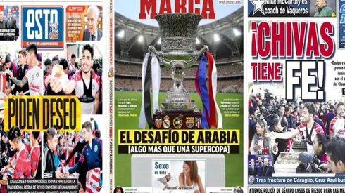 Los rojiblancos se adueñaron de las primeras páginas en los principales medios mexicanos