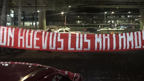 Una frase directa y polémica de la afición