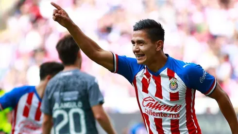 Dieter Villalpando en el encuentro ante Necaxa.