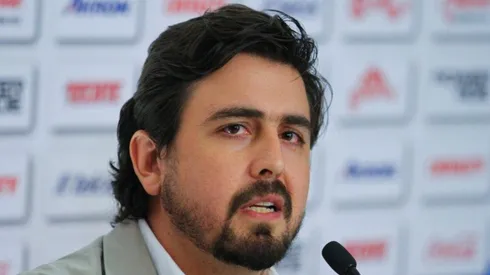 Amaury Vergara en conferencia de prensa.