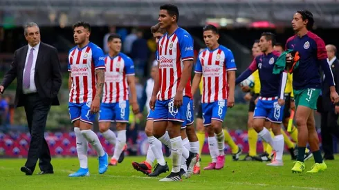 Chivas en el partido ante Cruz Azul.