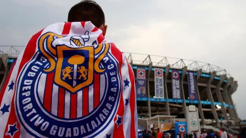 Aficionados de Chivas en el Estadio Azteca.