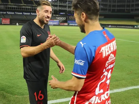 Hermoso: El intercambio de playeras de Oribe y Héctor Herrera