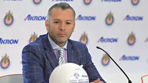 José Luis Higuera en conferencia de prensa.