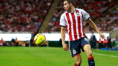 Alejandro Mayorga en el partido de Chivas.