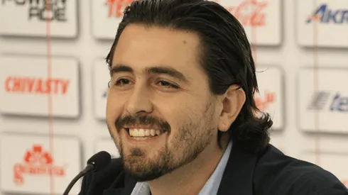 Amaury Vergara en conferencia de prensa.