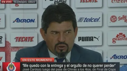 José Cardozo en conferencia de prensa.