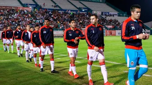 Chivas en el partido ante Cafetaleros por Copa MX.