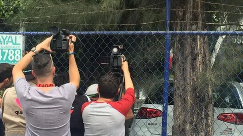 No se pudo ver nada de la salida de las Chivas