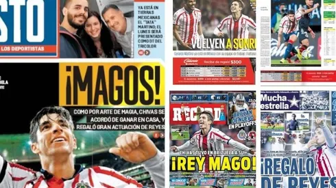 Las portadas del triunfo de Chivas ante Tijuana.