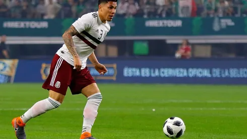 Carlos Salcedo en un amistoso con la selección mexicana. (Foto: Jam Media)