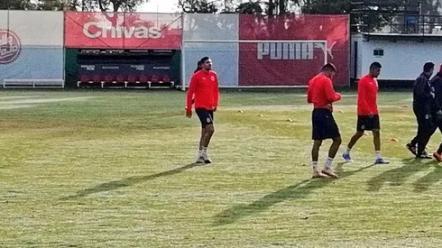 Luis Madrigal tuvo su primer entrenamiento como rojiblanco.