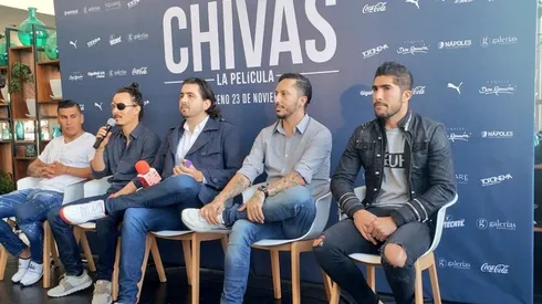Amaury Vergara en la presentación de Chivas, la película.