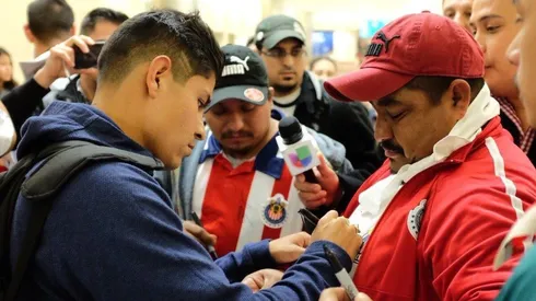 Fue recibido por los aficionados