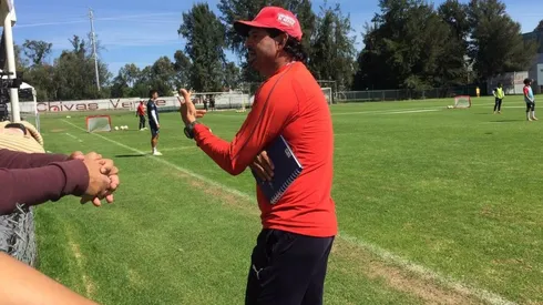 Cardozo platicó con la prensa en Verde Valle.